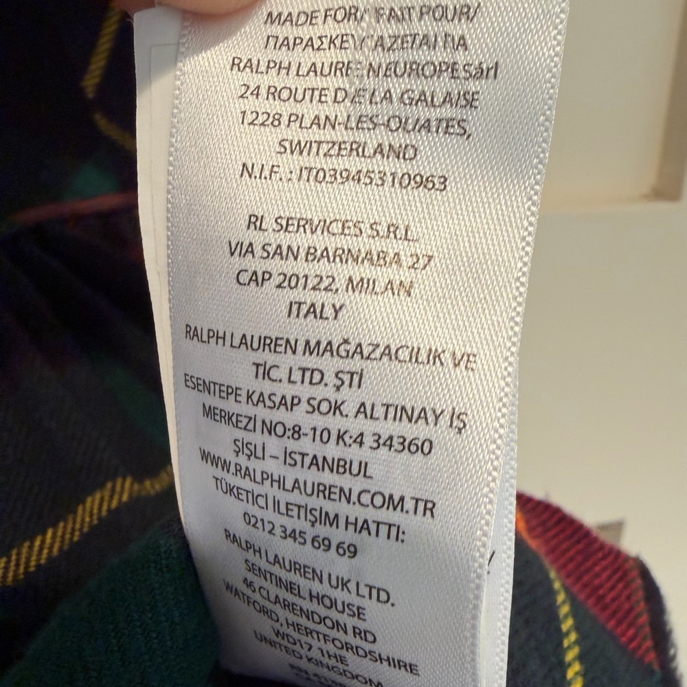 Polo Ralph Lauren Girls Plaid Tartan Holiday Dress Size 4 Red Green Cotton - Picture 8 of 9